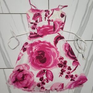 y2k Floral Roses Mini Babydoll Barbie Feminie Officewear dress